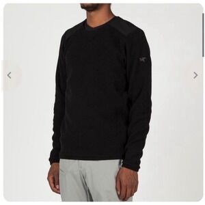 Arc'teryx Wool Blend Crewneck Mens XXL Navy Blue Good Reinforced Shoulder Logo